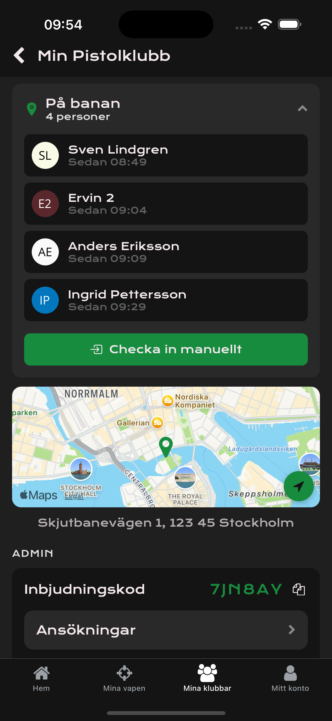Automatisk incheckning